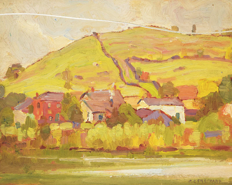 Peter Clapham Sheppard, The Aviator, oil on board - view 4