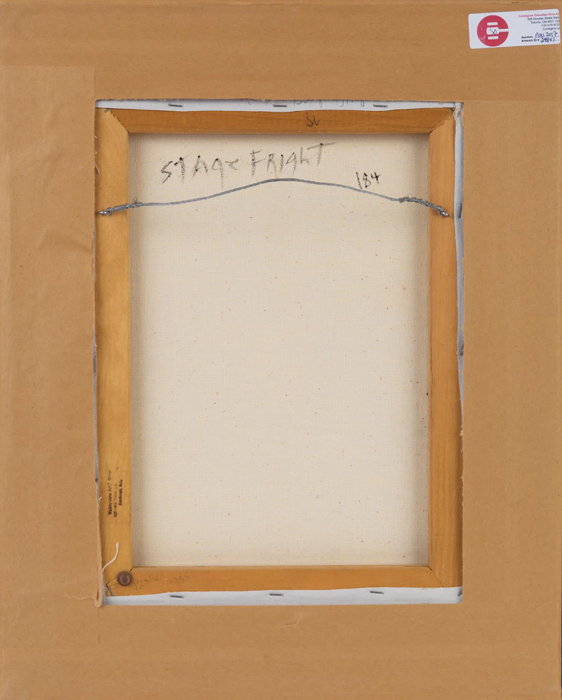 Daphne Odjig, Stage Fright, acrylic on canvas, 1984 - view 3