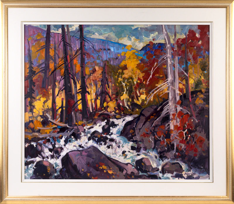 Bruno Côté, White Waters in September, oil on board - view 2