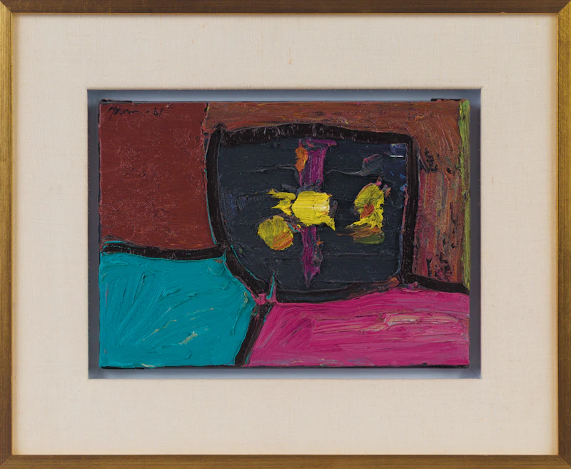 Harold Barling Town, The Game, oil and lucite on canvas, 1961 - view 2