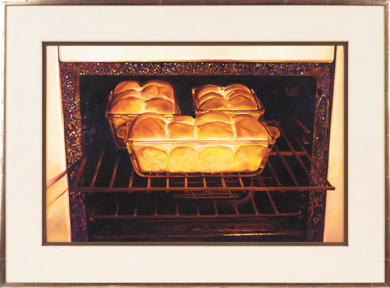Mary Pratt, Baking Bread, oil on board, 1974 - view 2