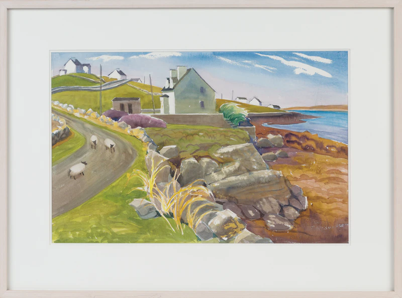 Doris Jean McCarthy, Bed and Breakfast at Cashel, Connemara, watercolour, 1999 - view 2