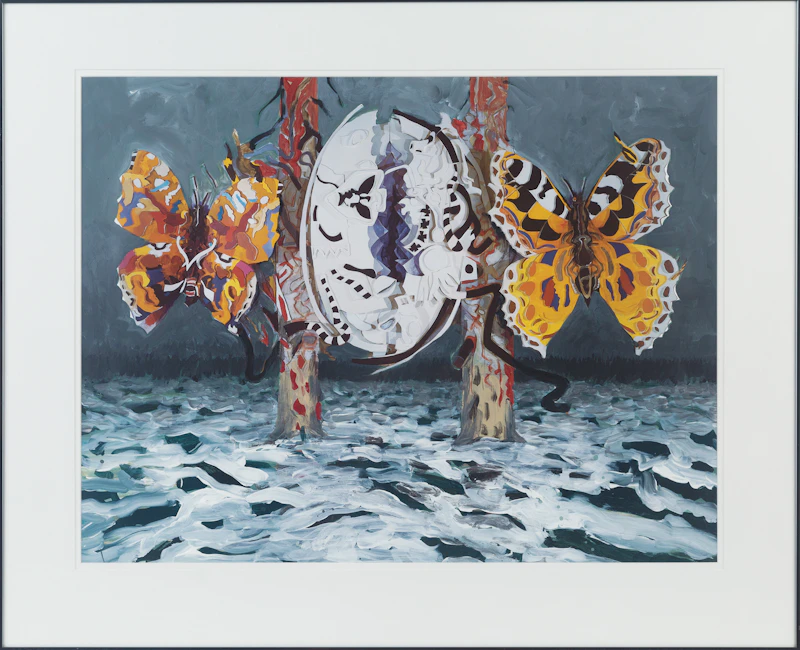 Jack Leonard Shadbolt, Contexts: Variations on Primavera Theme, acrylic on poster - view 2