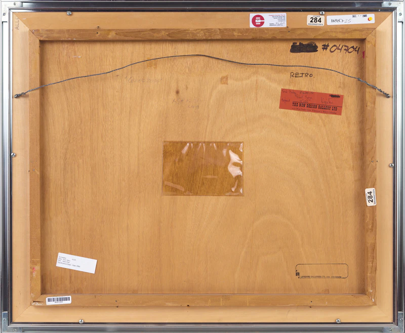Toni Onley, Quiet Zone, oil and collage on board, 1964 - view 3