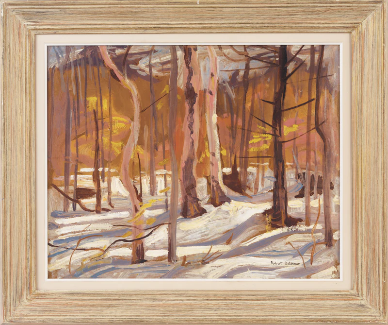 Robert Bateman, Bridge near Orangeville , oil on card - view 2