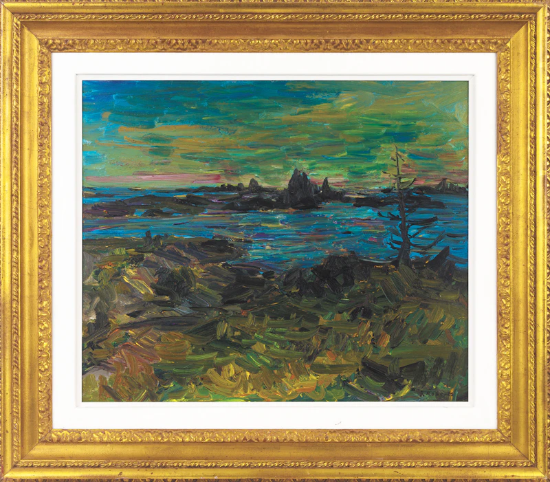 William Goodridge Roberts, Georgian Bay, oil on board - view 2