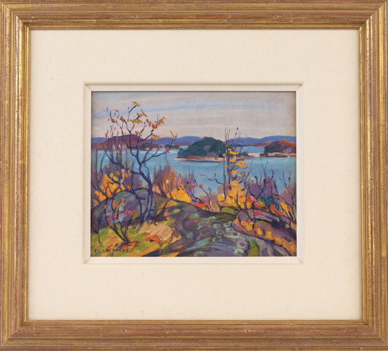 Peter Clapham Sheppard, Tangled Woods, Autumn, Hollow Lake Ontario , oil on canvas, circa 1930 - view 2