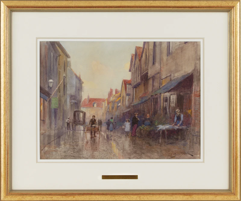 Frederic Marlett Bell-Smith, Old Street, Coventry, watercolour - view 2
