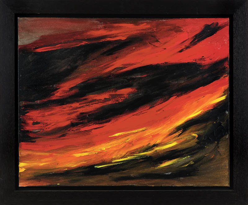 Rita Letendre, Lumière, oil on canvas, 2005 - view 2