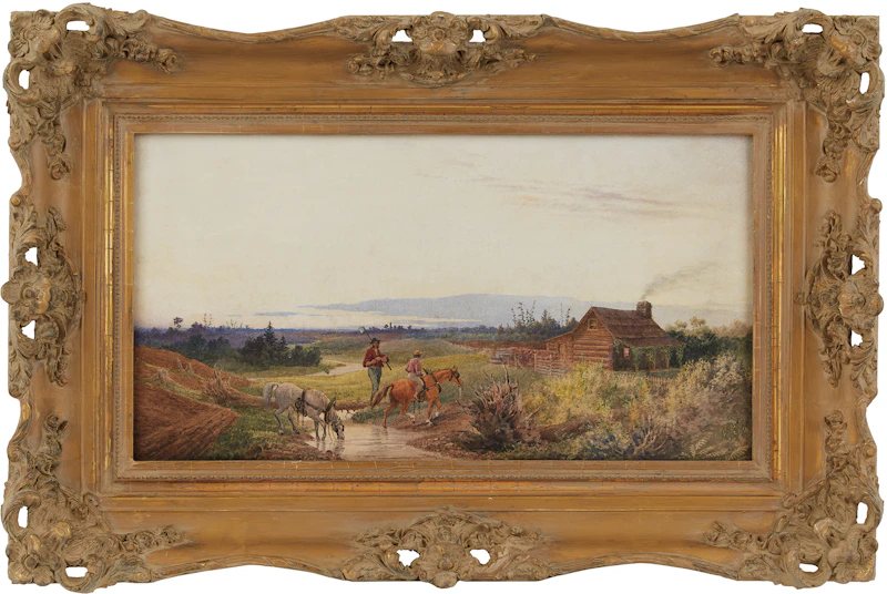 Lucius Richard O'Brien, Farm, Washago, watercolour, 1873 - view 2