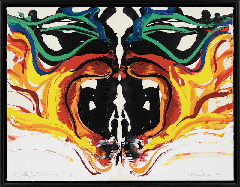 Jacques Hurtubise, Oeil de Chimère II, acrylic on paper, 1985 - view 2