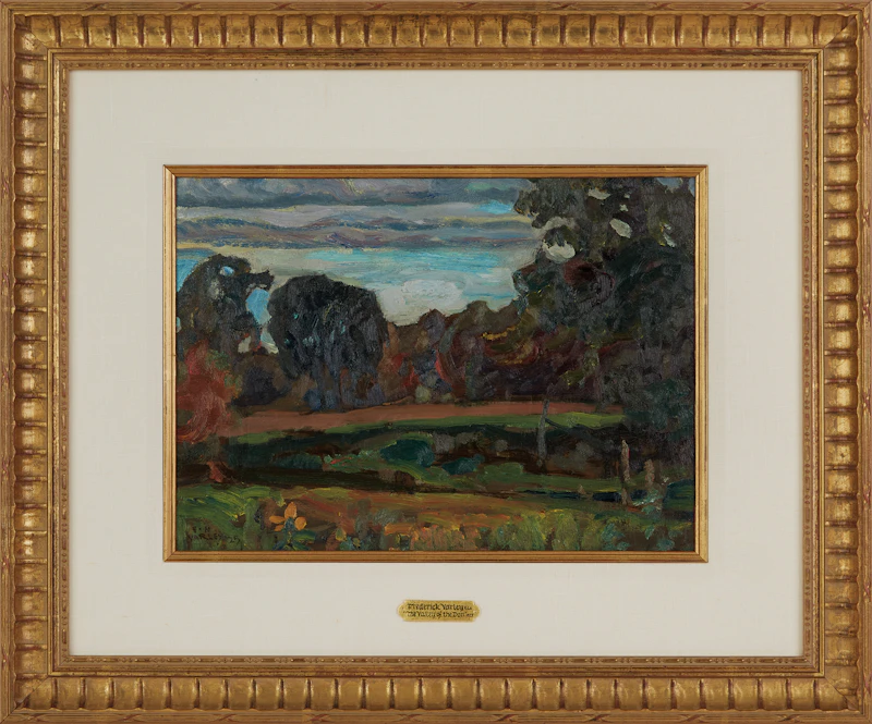 Frederick Horsman Varley, The Valley of the Don, oil on board, 1925 - view 2