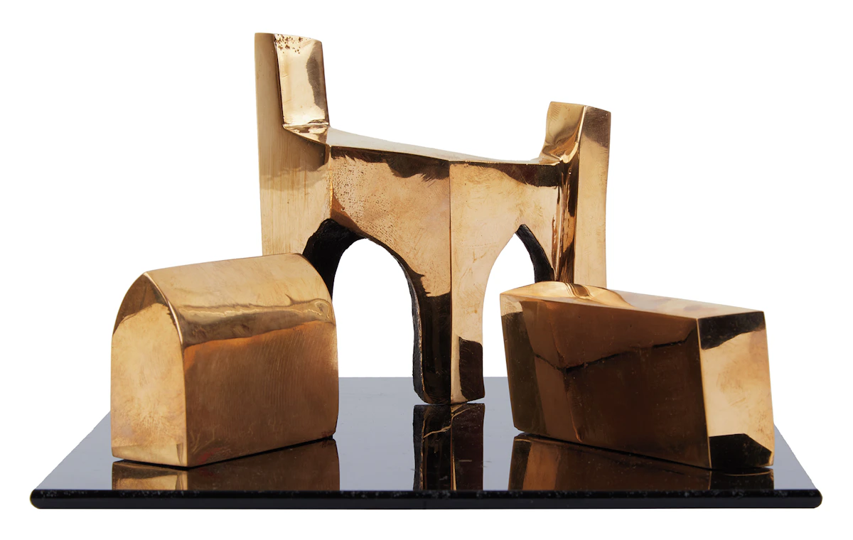 Yves Trudeau, Parvis et Portail #27, polished bronze, 2005