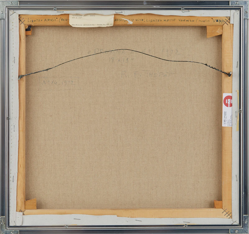 Roger-François Thépot, Proxima #6, liquitex and acrylic on canvas, 1972 - view 3