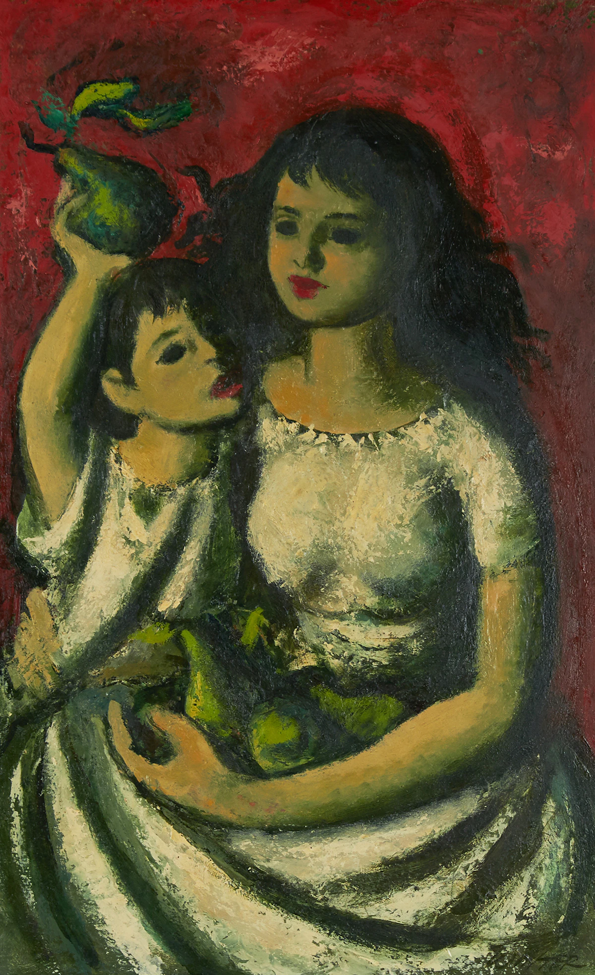 William Arthur Winter, Pears, oil on board