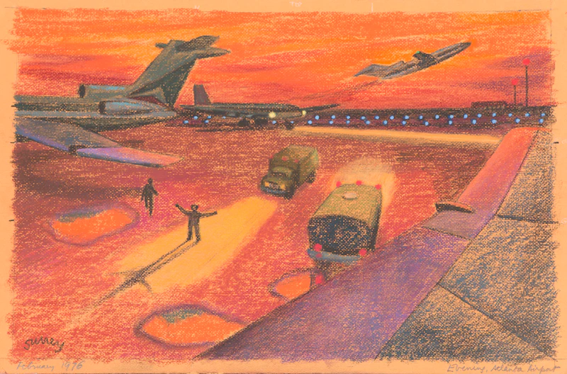 Evening, Atlanta Airport by Philip Henry Howard Surrey