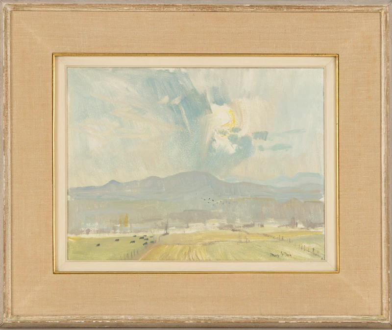 Bruce Le Dain, In the Valley of Baie St. Paul, oil on board, 1963 - view 2