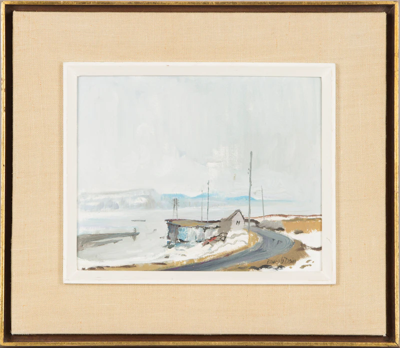 Bruce Le Dain, Untitled Riverscape - Charlevoix, oil on board - view 2