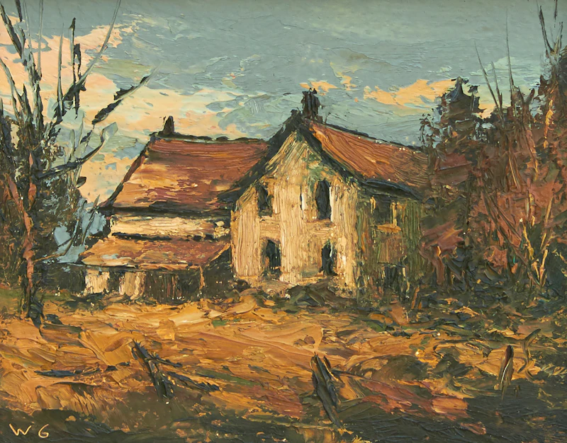 Wilf Frank Griffiths, Old House in Mississauga; Oblong River Haliburton