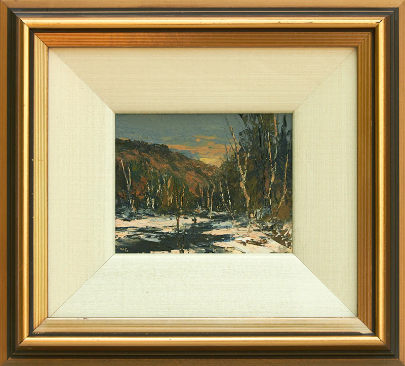 Wilf Frank Griffiths, Old House in Mississauga; Oblong River Haliburton, pair of oils on board - view 5