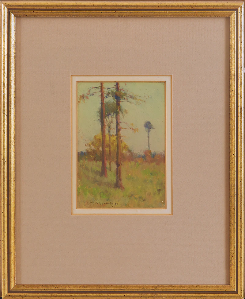 Elizabeth Annie McGillivray Knowles, Trees, laid down on board - view 2