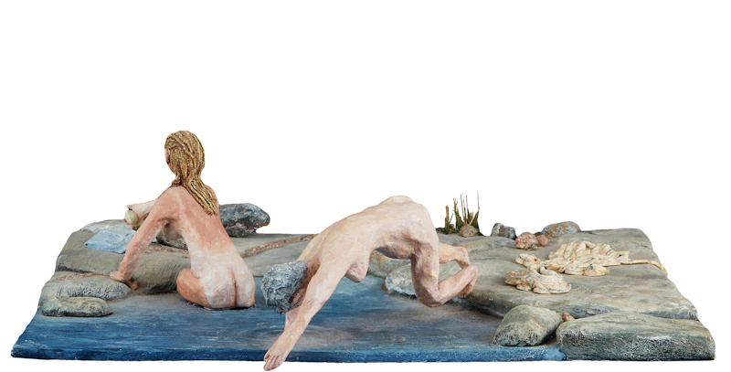 Susan Longmire, The Morning Dip, papier-mache sculpture - view 2