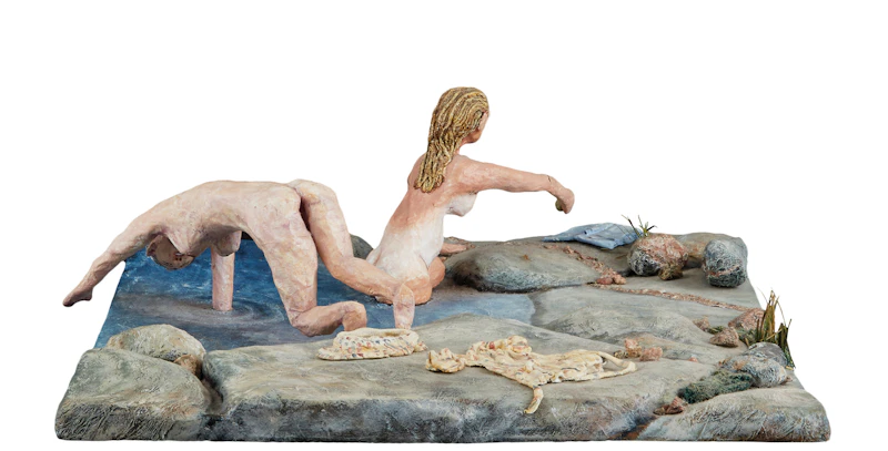 Susan Longmire, The Morning Dip, papier-mache sculpture - view 3