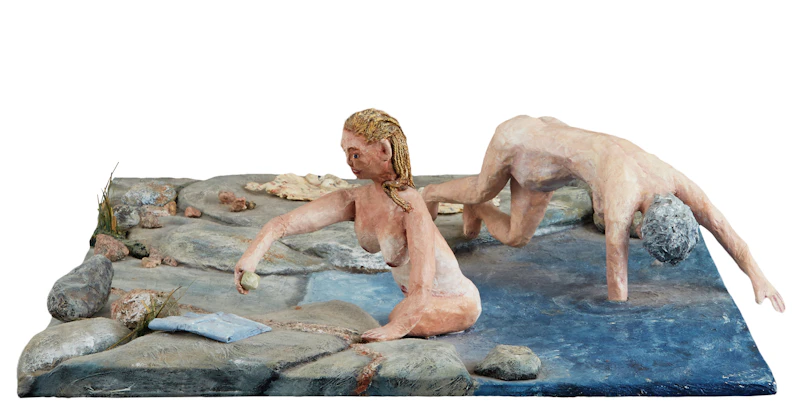 Susan Longmire, The Morning Dip, papier-mache sculpture - view 4