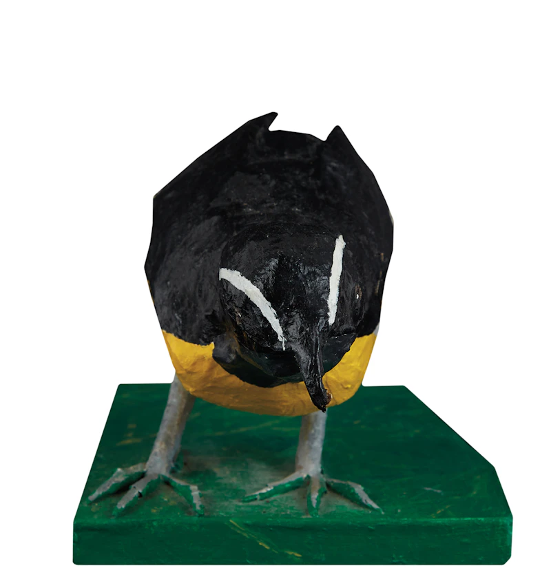 20th Century Canadian Folk artist, Bird, papier-mache sculpture - view 2