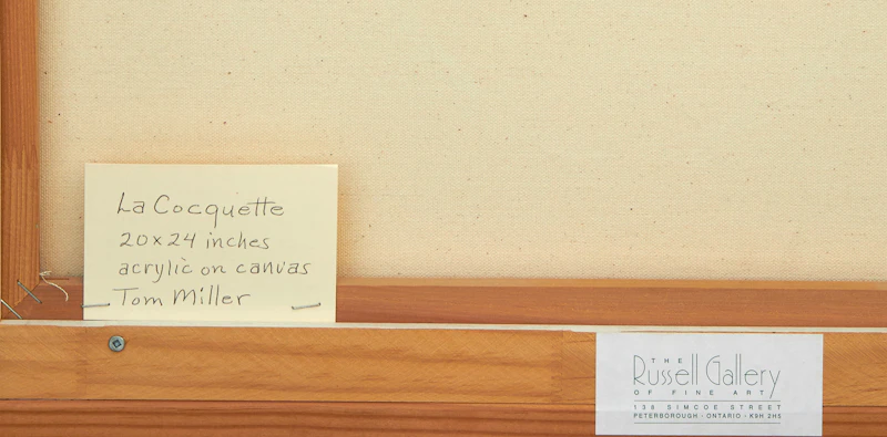 Louis de Niverville, La Cocquette, acrylic on canvas, 1999 - view 3
