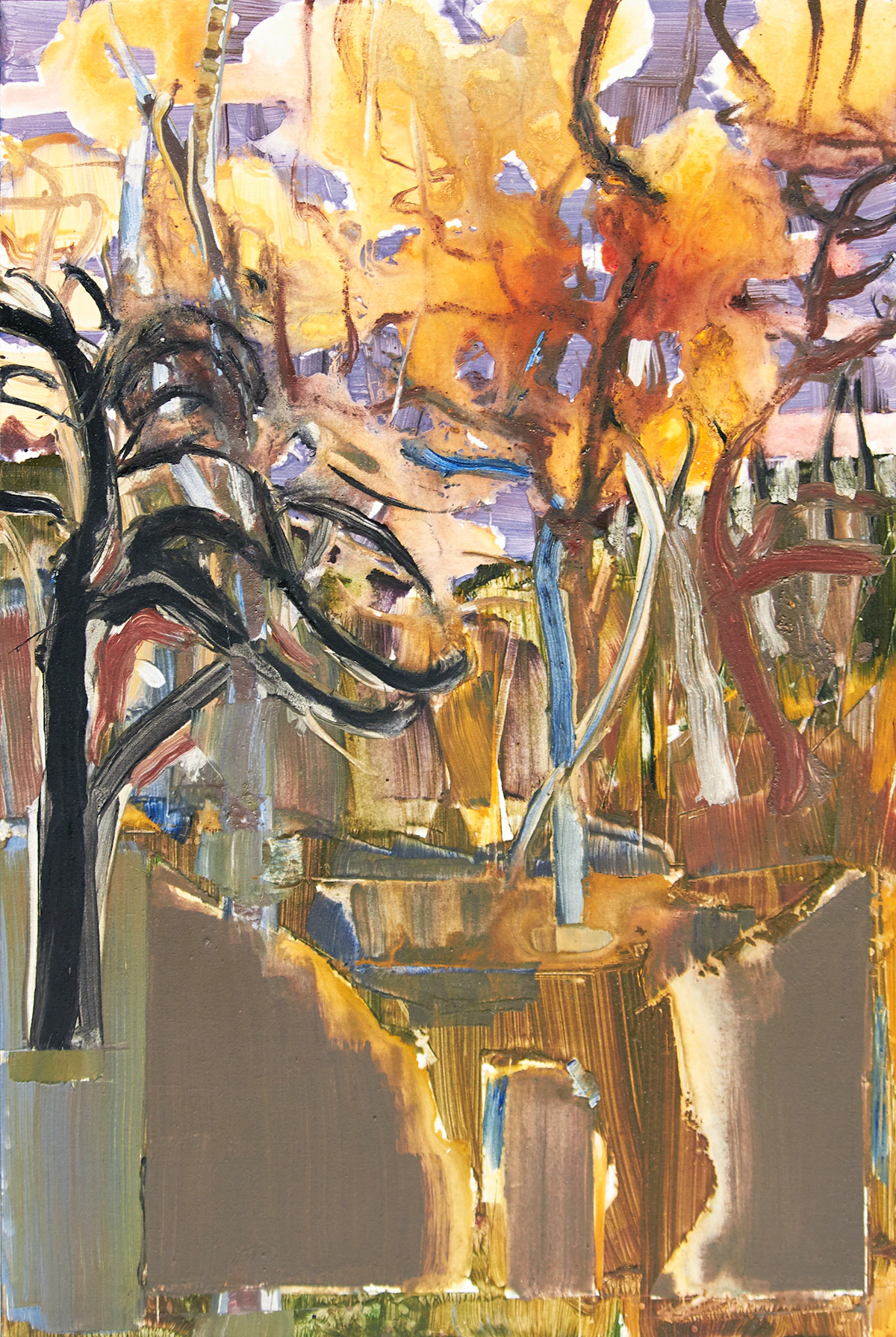 John Anderson, Fire Eye in the Clouds (Alexander Park Series), oil on canvas, 1987