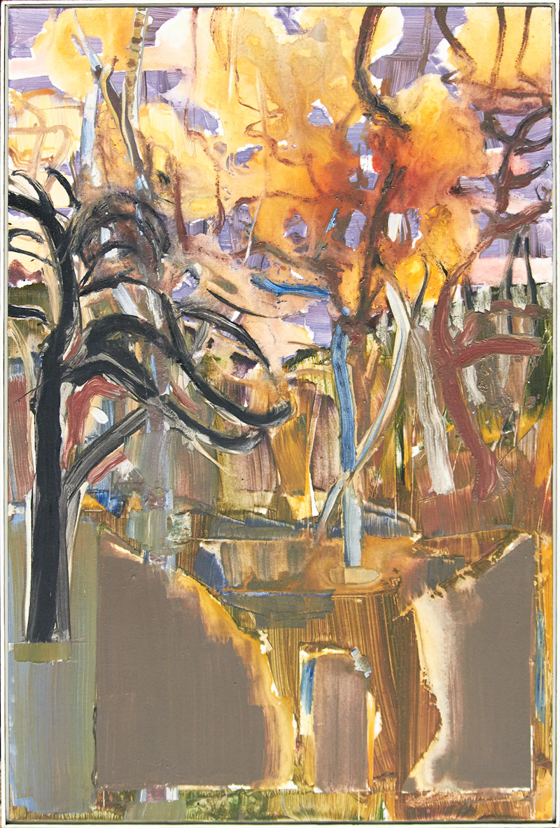 John Anderson, Fire Eye in the Clouds (Alexander Park Series), oil on canvas, 1987 - view 2