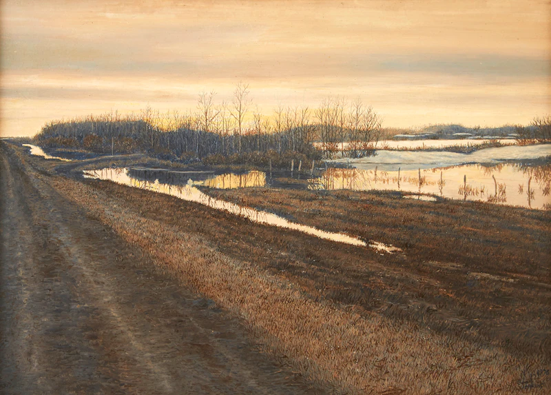 George Jenkins, North Turn, acrylic on board, 1976 - view 2