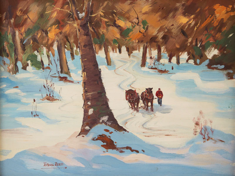 Torquil Reed, Through the Woods, oil on canvas board - view 2