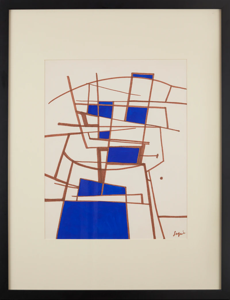 Peter  Winchell Sager, Untitled, gouache on paper - view 2