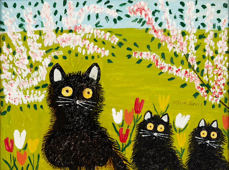 Maud Lewis, Three Black Cats