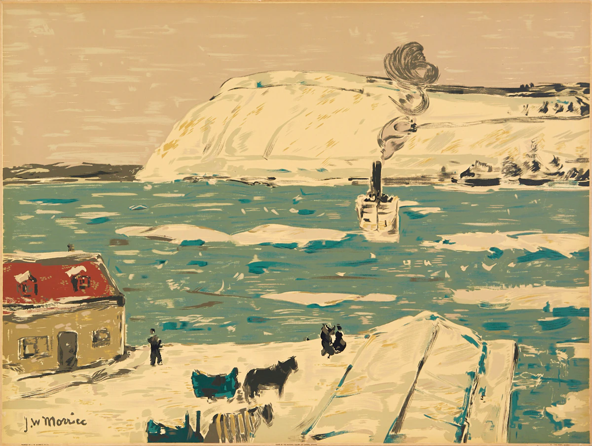 James Wilson Morrice, The Ferry, Quebec, Sampson Matthews silkscreen