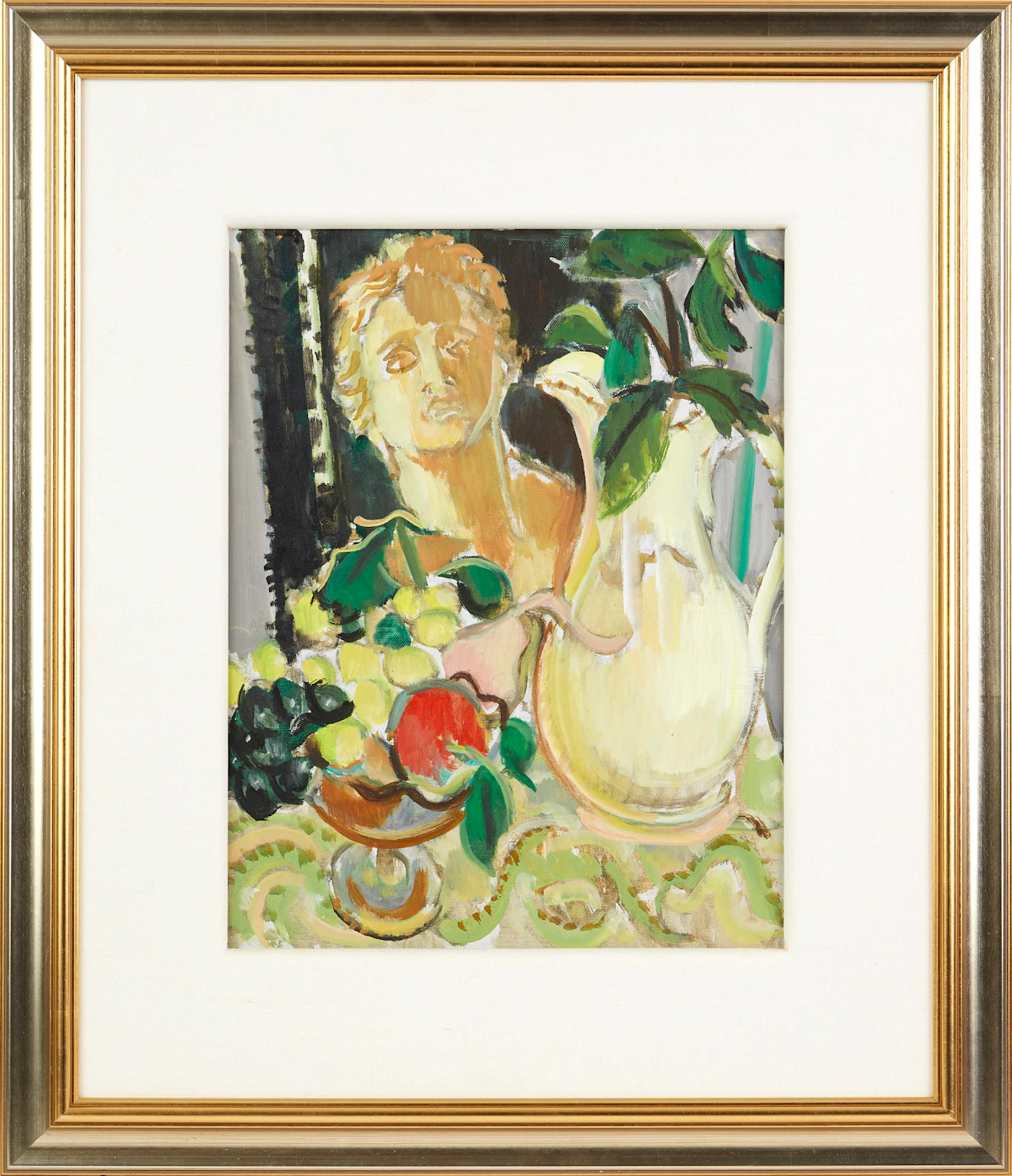 William Walton Armstrong, Pitcher and Fruit, oil on canvas, 1990