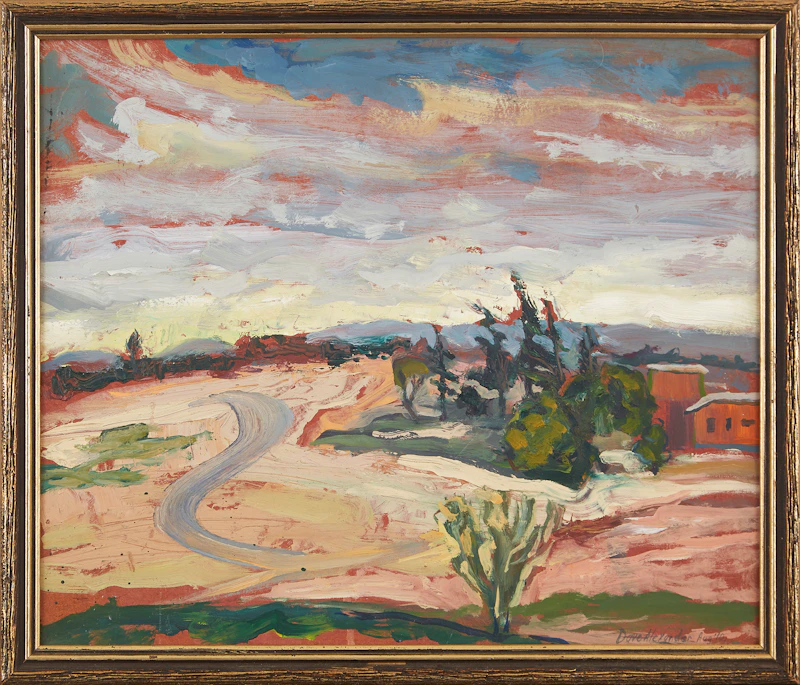 David T. Alexander, Untitled Landscape, oil on board - view 2