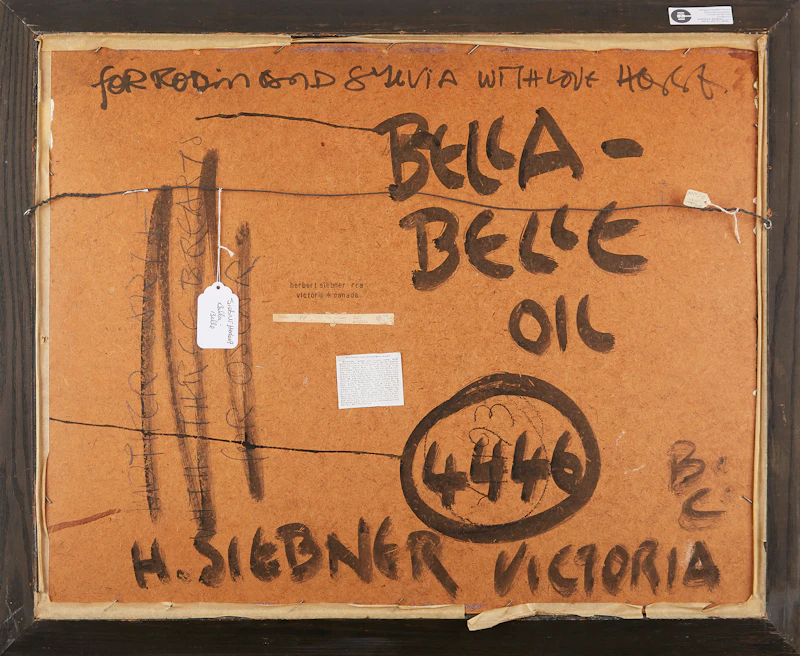 Herbert Siebner, Bella-Belle, mixed media on board, 1966 - view 3