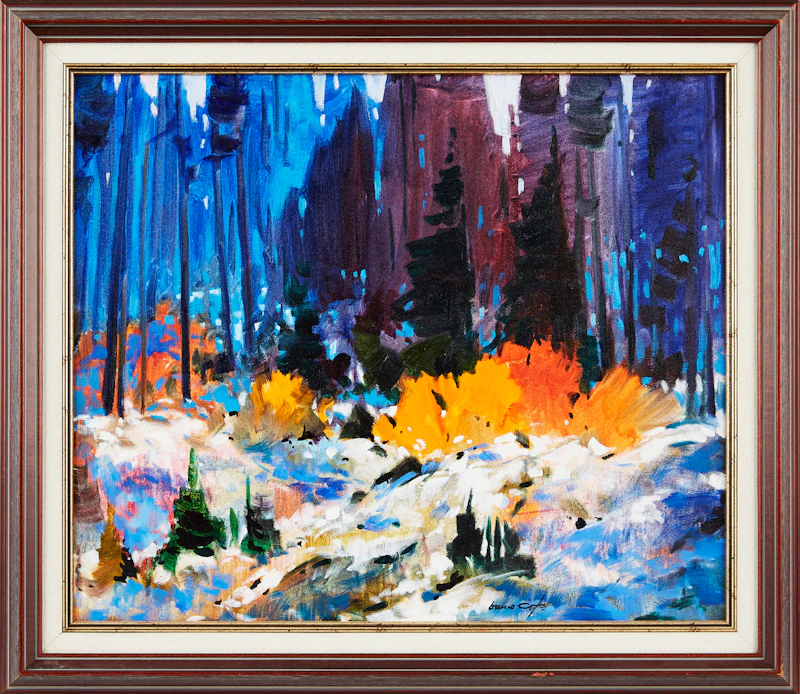 Bruno Côté, Early Snow, oil on canvas, 1991 - view 2