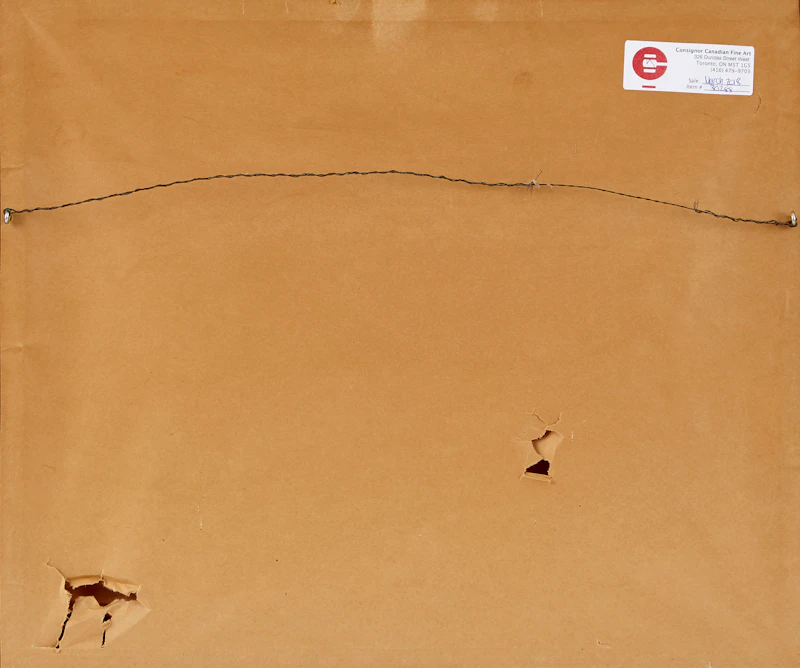 Maud Lewis, Team of Oxen Ploughing, mixed media on board - view 3
