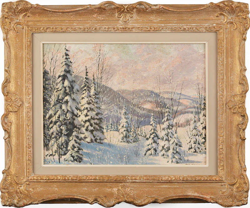Thomas Albert Stone, Fresh Snow, Emsvale, oil on canvas - view 2
