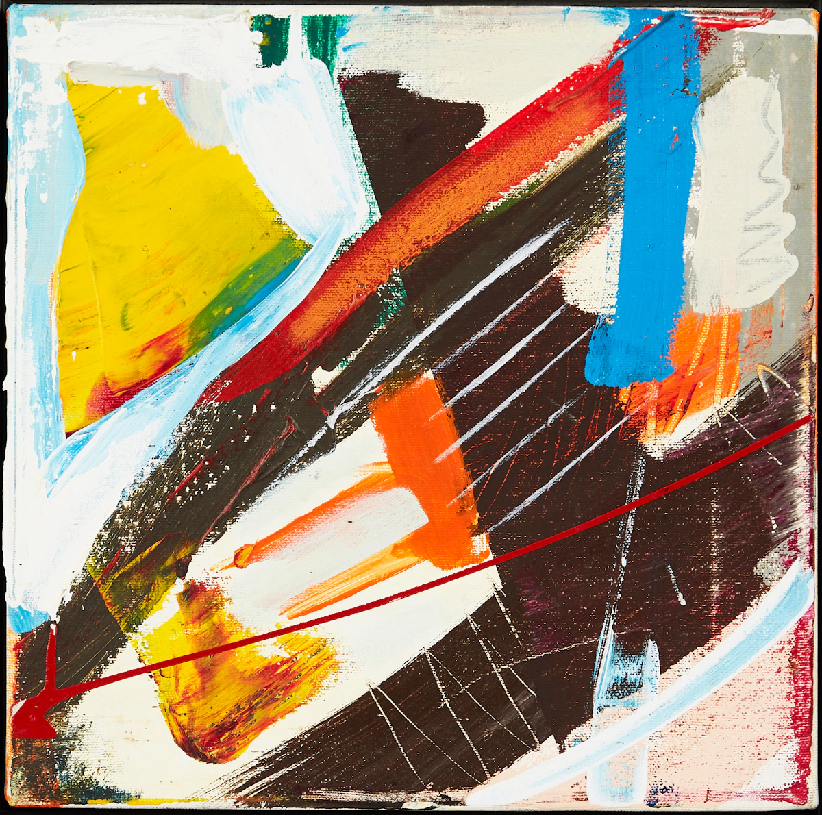 Armand Vaillancourt, Art À La Piece, acrylic on canvas, 2005