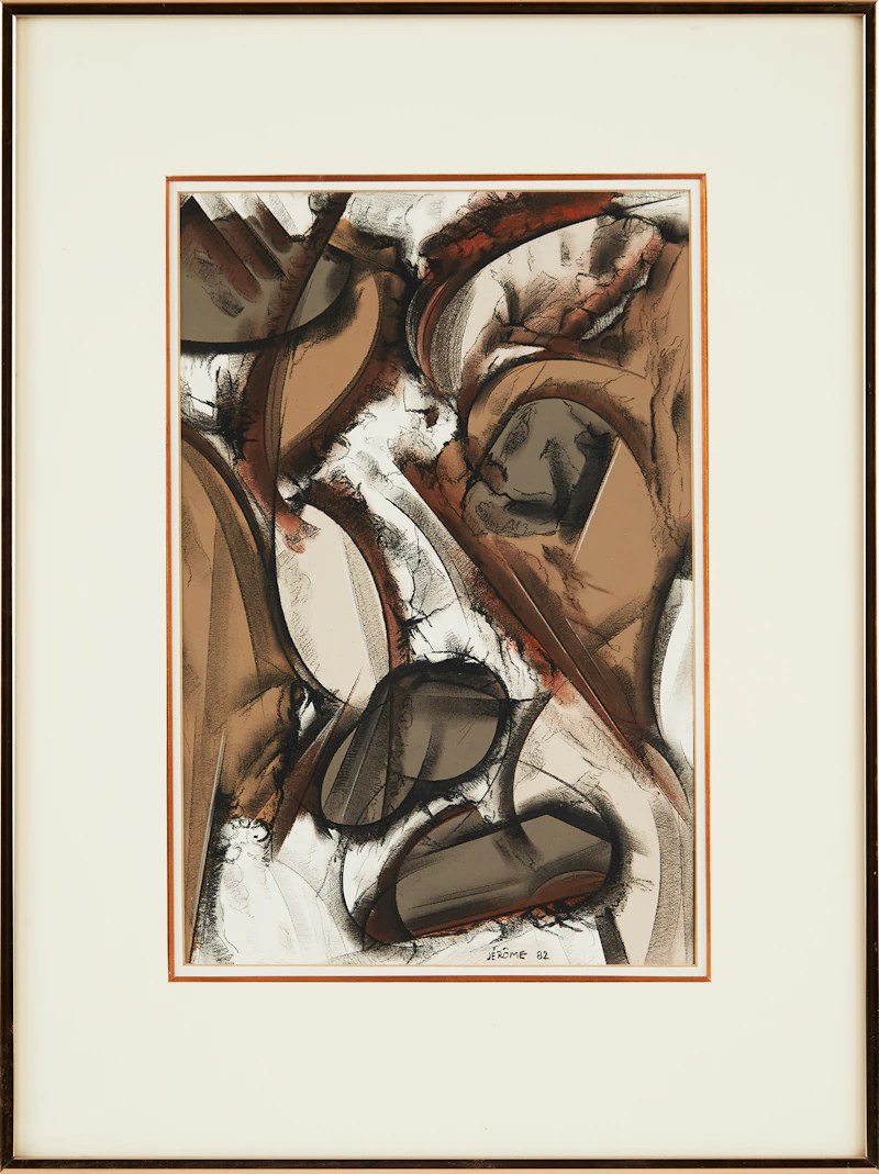 Jean-Paul Jérôme, Châtaignier festival, mixed media on paper, 1982 - view 2