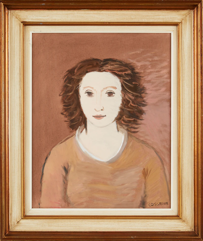 Stanley Morel Cosgrove, Untitled (Portrait), oil on panel - view 2