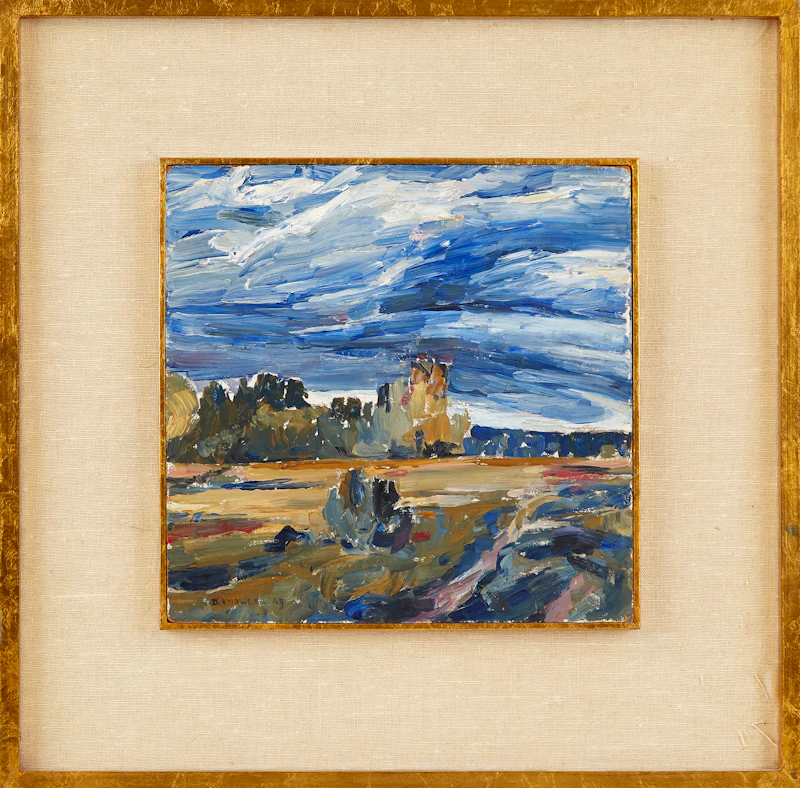 Dorothy Elsie Knowles, Meadow at Emma Lake, oil on board, 1963 - view 2