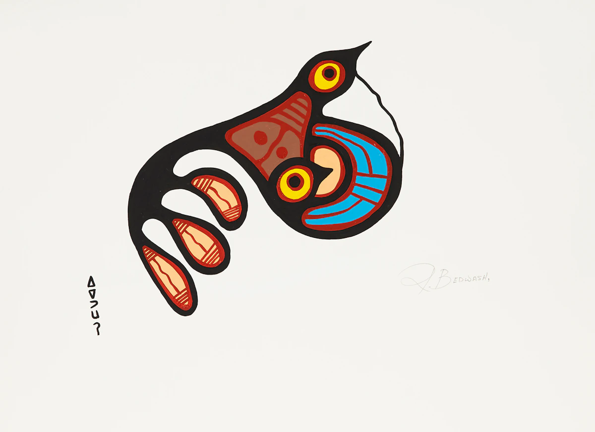 Richard Bedwash, Birds, acrylic on paper