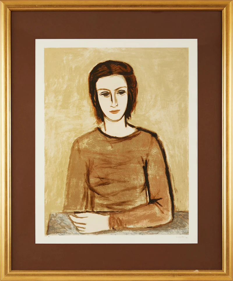 Stanley Morel Cosgrove, Woman at a Table, colour serigraph, 1989 - view 2