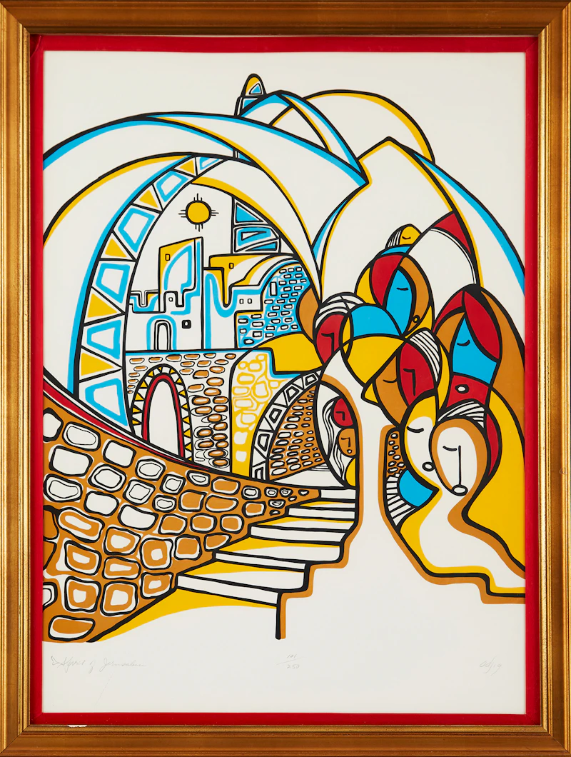 Daphne Odjig, Spirit of Jerusalem, colour serigraph - view 2